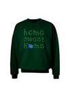 Home Sweet Home - Oklahoma - Cactus and State Flag Adult Dark Sweatshirt by TooLoud-Sweatshirts-TooLoud-Deep-Forest-Green-Small-Davson Sales