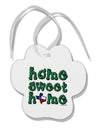 Home Sweet Home - Texas - Cactus and State Flag Paw Print Shaped Ornament by TooLoud-Ornament-TooLoud-White-Davson Sales