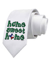 Home Sweet Home - Texas - Cactus and State Flag Printed White Necktie by TooLoud