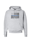 Honor Respect Blue Line Hoodie Sweatshirt-Hoodie-TooLoud-AshGray-Small-Davson Sales