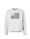 Honor Respect Blue Line Sweatshirt-Sweatshirts-TooLoud-White-Small-Davson Sales