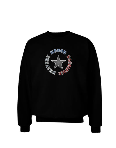 Honor Sacrifice Bravery Adult Dark Sweatshirt by TooLoud-Sweatshirts-TooLoud-Black-Small-Davson Sales