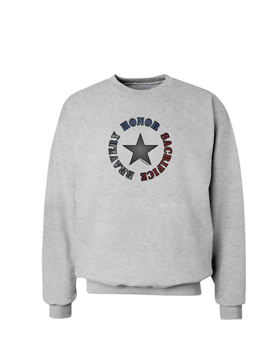 Honor Sacrifice Bravery Sweatshirt by TooLoud-Sweatshirts-TooLoud-White-Small-Davson Sales