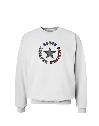 Honor Sacrifice Bravery Sweatshirt by TooLoud-Sweatshirts-TooLoud-White-Small-Davson Sales