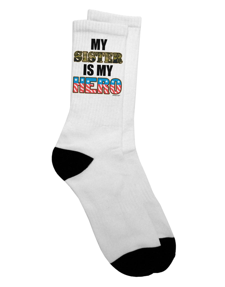 Honoring Our Heroes - Military-inspired Adult Crew Socks by TooLoud-Socks-TooLoud-White-Ladies-4-6-Davson Sales