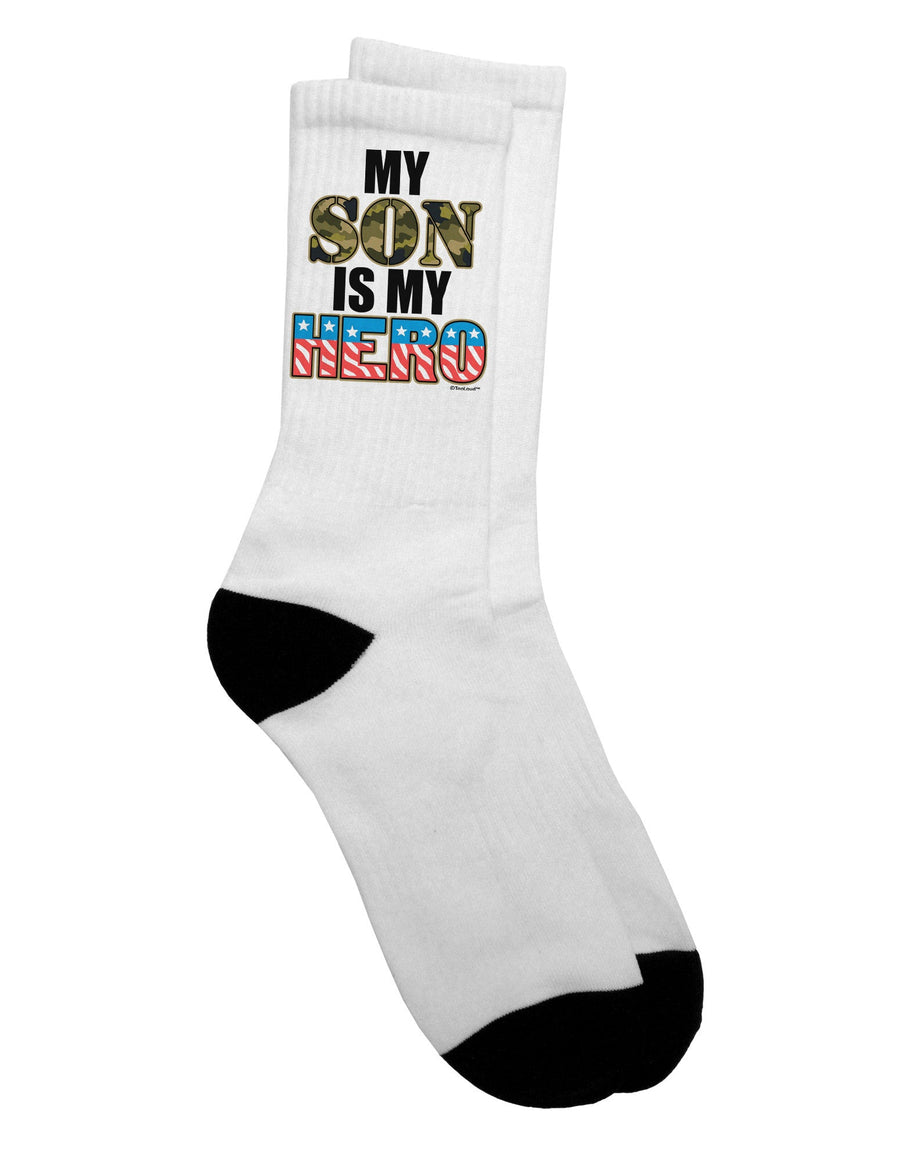 Honoring Our Heroes - Military-inspired Adult Crew Socks by TooLoud-Socks-TooLoud-White-Ladies-4-6-Davson Sales