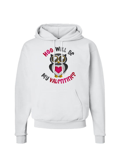 Hoo Will Be My Valentine Hoodie Sweatshirt-Hoodie-TooLoud-White-Small-Davson Sales