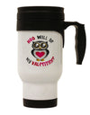 Hoo Will Be My Valentine Stainless Steel 14oz Travel Mug-Travel Mugs-TooLoud-White-Davson Sales