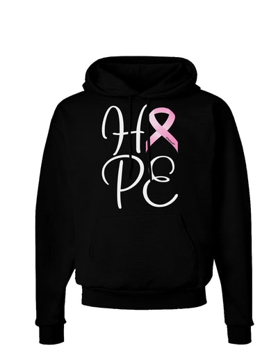 Hope - Breast Cancer Awareness Ribbon Dark Hoodie Sweatshirt-Hoodie-TooLoud-Black-Small-Davson Sales