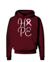 Hope - Breast Cancer Awareness Ribbon Dark Hoodie Sweatshirt-Hoodie-TooLoud-Maroon-Small-Davson Sales