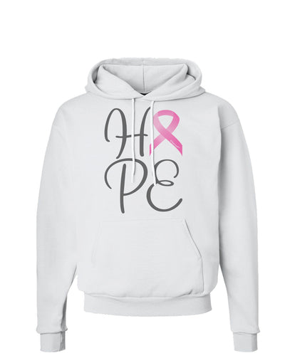 Hope - Breast Cancer Awareness Ribbon Hoodie Sweatshirt-Hoodie-TooLoud-White-Small-Davson Sales