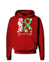 Hope for a Cure - Light Green Ribbon Celiac Disease - Flowers Dark Hoodie Sweatshirt-Hoodie-TooLoud-Red-Small-Davson Sales