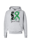 Hope for a Cure - Light Green Ribbon Celiac Disease - Flowers Hoodie Sweatshirt-Hoodie-TooLoud-AshGray-Small-Davson Sales