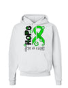 Hope for a Cure - Lime Green Ribbon Lyme Disease - Flowers Hoodie Sweatshirt-Hoodie-TooLoud-White-Small-Davson Sales