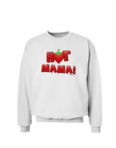 Hot Mama Chili Heart Sweatshirt-Sweatshirts-TooLoud-White-Small-Davson Sales