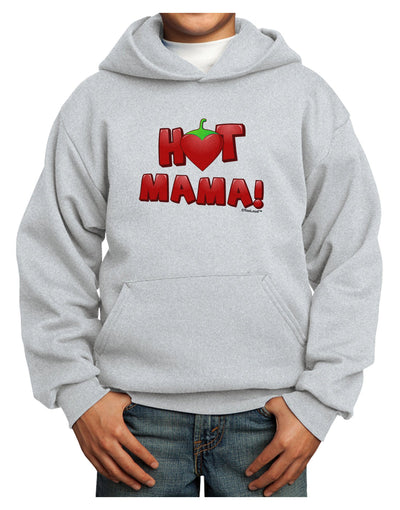 Hot Mama Chili Heart Youth Hoodie Pullover Sweatshirt-Youth Hoodie-TooLoud-Ash-XS-Davson Sales