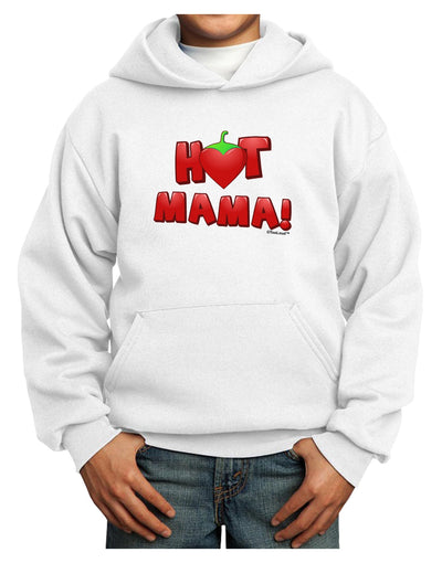 Hot Mama Chili Heart Youth Hoodie Pullover Sweatshirt-Youth Hoodie-TooLoud-White-XS-Davson Sales