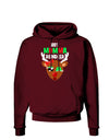 Hot Momma Reindeer Matching Deer Dark Hoodie Sweatshirt-Hoodie-TooLoud-Maroon-Small-Davson Sales