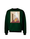 Hotdog in a Hallway Adult Dark Sweatshirt-Sweatshirts-TooLoud-Deep-Forest-Green-Small-Davson Sales