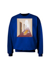 Hotdog in a Hallway Adult Dark Sweatshirt-Sweatshirts-TooLoud-Deep-Royal-Blue-Small-Davson Sales