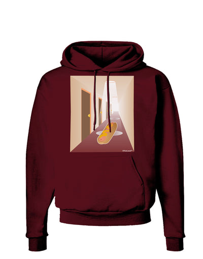 Hotdog in a Hallway Dark Hoodie Sweatshirt-Hoodie-TooLoud-Maroon-Small-Davson Sales