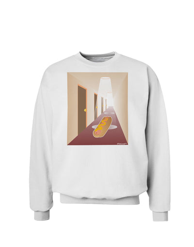 Hotdog in a Hallway Sweatshirt-Sweatshirts-TooLoud-White-Small-Davson Sales