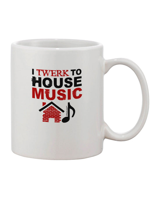 House Music Lover's 11 oz Printed Coffee Mug - TooLoud-11 OZ Coffee Mug-TooLoud-White-Davson Sales