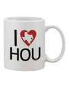 Houston-themed 11 oz Coffee Mug - Expertly Crafted Drinkware TooLoud-11 OZ Coffee Mug-TooLoud-White-Davson Sales