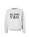 Houston Y'all - Boots - Texas Pride Sweatshirt by TooLoud-Sweatshirts-TooLoud-White-Small-Davson Sales