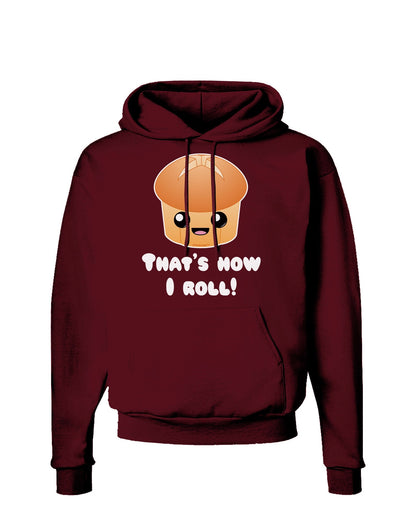 How I Roll Cute Roll Dark Hoodie Sweatshirt-Hoodie-TooLoud-Maroon-Small-Davson Sales