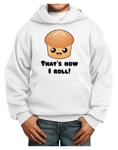 How I Roll Cute Roll Youth Hoodie Pullover Sweatshirt-Youth Hoodie-TooLoud-White-XS-Davson Sales