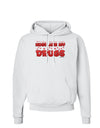 Hugs Are My Drugs Hoodie Sweatshirt-Hoodie-TooLoud-White-Small-Davson Sales