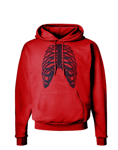 Human Blue Skeleton Bones Ribcage Hoodie Sweatshirt-Hoodie-TooLoud-Red-Small-Davson Sales