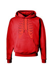 Human Red Skeleton Bones Ribcage Dark Hoodie Sweatshirt-Hoodie-TooLoud-Red-Small-Davson Sales