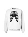 Human Skeleton Bones Ribcage Inverted Sweatshirt-Sweatshirts-TooLoud-White-Small-Davson Sales