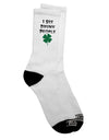 Humorous Adult Crew Socks featuring "I See Drunk People" - TooLoud-Socks-TooLoud-White-Ladies-4-6-Davson Sales