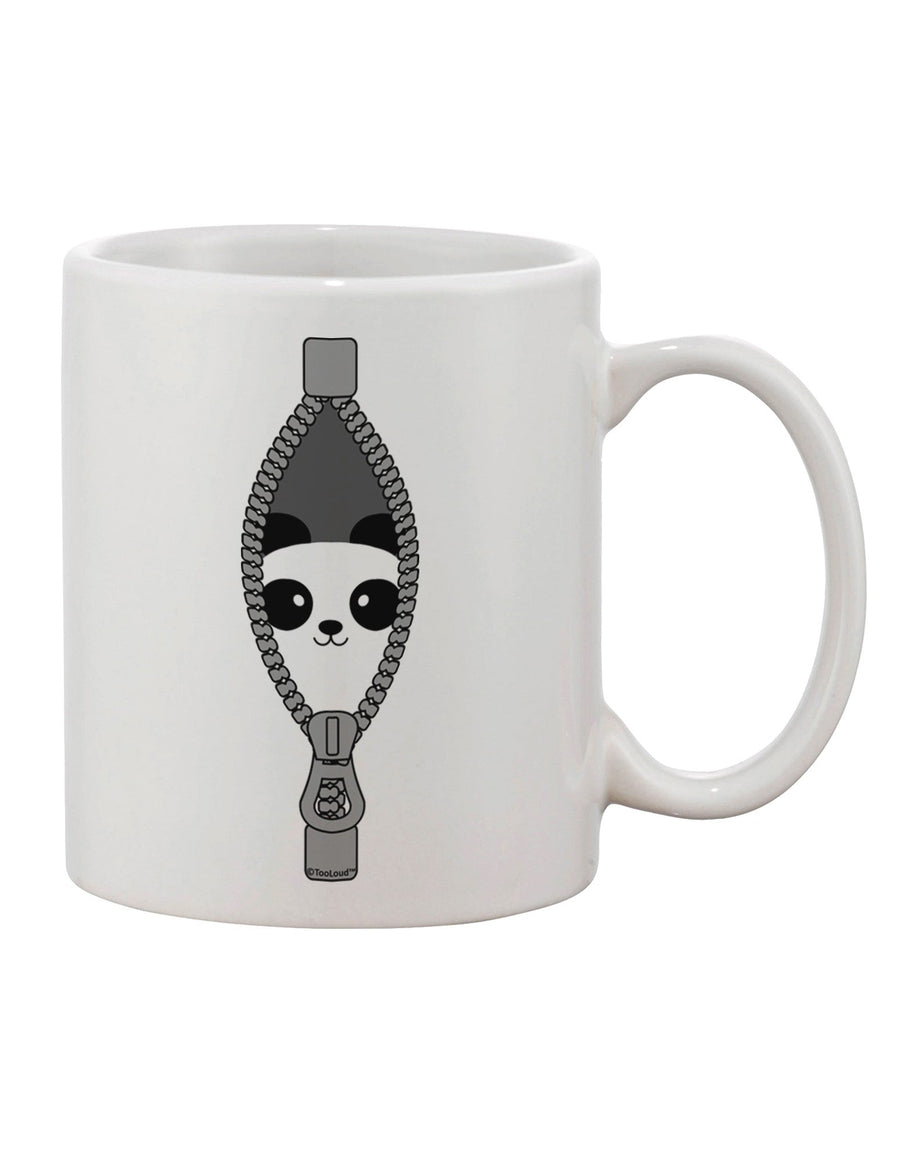 Humorous Panda Revealing Itself from Zipper Design 11 oz Coffee Mug - TooLoud-11 OZ Coffee Mug-TooLoud-White-Davson Sales