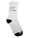 Humorous Quote Adult Crew Socks for Code Testing Enthusiasts - TooLoud-Socks-TooLoud-White-Ladies-4-6-Davson Sales