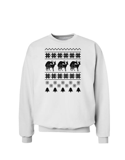 Humping Gay Reindeer Sweatshirt-Sweatshirts-TooLoud-White-Small-Davson Sales