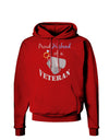 Husband of Veteran Dark Hoodie Sweatshirt-Hoodie-TooLoud-Red-Small-Davson Sales