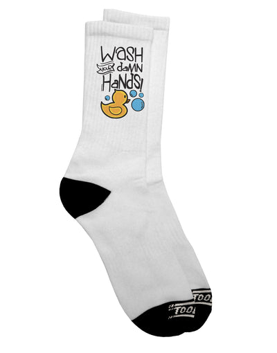 Hygienic Dark Adult Socks - Promote Cleanliness and Style - TooLoud-Socks-TooLoud-Crew-Ladies-4-6-Davson Sales