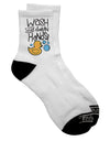 Hygienic Dark Adult Socks - Promote Cleanliness and Style - TooLoud-Socks-TooLoud-Short-Ladies-4-6-Davson Sales