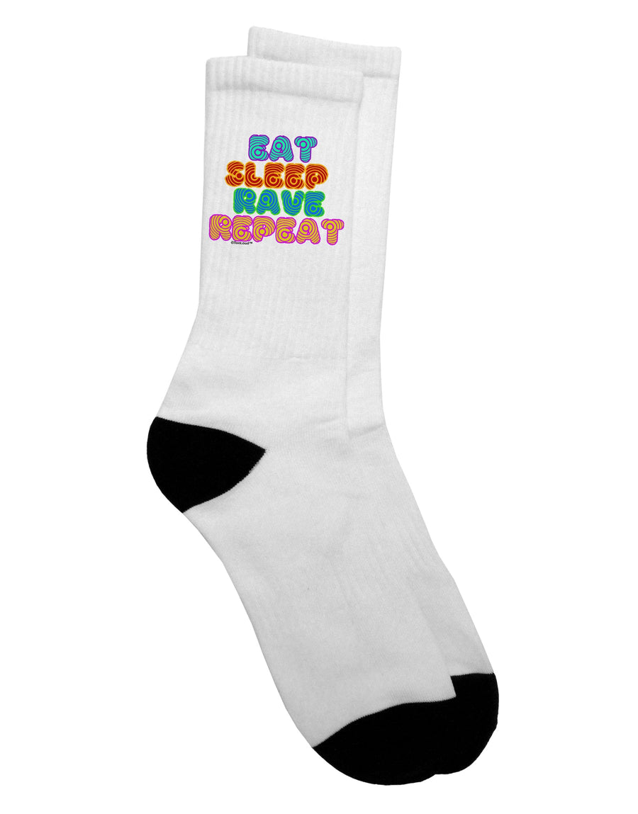 Hypnotic Adult Crew Socks for the Enthusiastic Raver - TooLoud-Socks-TooLoud-White-Ladies-4-6-Davson Sales