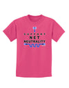 i Support Net Neutrality Childrens Dark T-Shirt-Childrens T-Shirt-TooLoud-Sangria-X-Small-Davson Sales