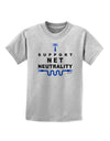 i Support Net Neutrality Childrens T-Shirt-Childrens T-Shirt-TooLoud-AshGray-X-Small-Davson Sales