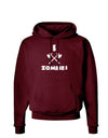 I Axe Zombies - Funny Apocalypse Dark Hoodie Sweatshirt-Hoodie-TooLoud-Maroon-Small-Davson Sales