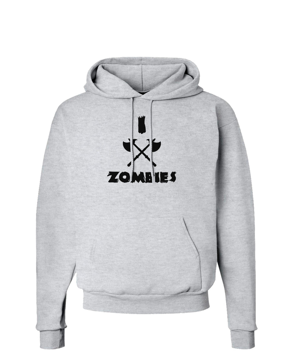 I Axe Zombies - Funny Apocalypse Hoodie Sweatshirt-Hoodie-TooLoud-White-Small-Davson Sales