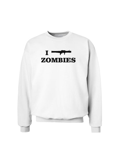 I Bazooka Zombies - Funny Apocalypse Sweatshirt-Sweatshirts-TooLoud-White-Small-Davson Sales