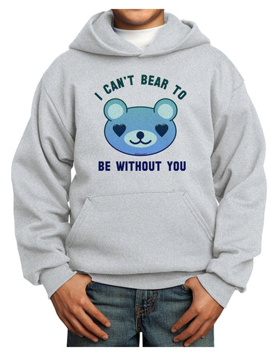 I Can't Bear to be Without You Blue Youth Hoodie Pullover Sweatshirt by-Youth Hoodie-TooLoud-Ash-XS-Davson Sales