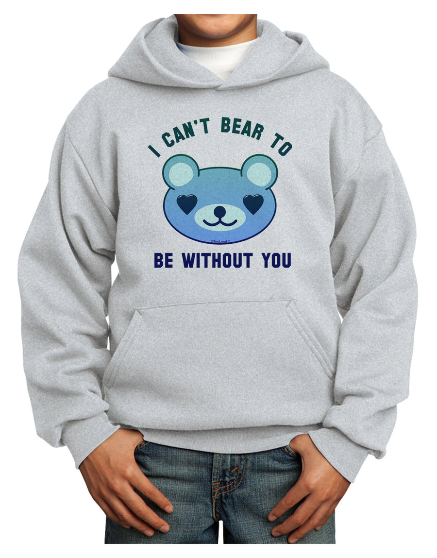 I Can't Bear to be Without You Blue Youth Hoodie Pullover Sweatshirt by-Youth Hoodie-TooLoud-White-XS-Davson Sales